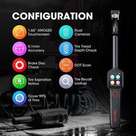 Autel MaxiTPMS TBE200E Tire Brake Examiner 2022 Newest Laser Tire Tread Depth