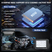 Load image into Gallery viewer, XTOOL X100 MAX Auto IMMO programmer 10&quot; Bluetooth with 30+special functions