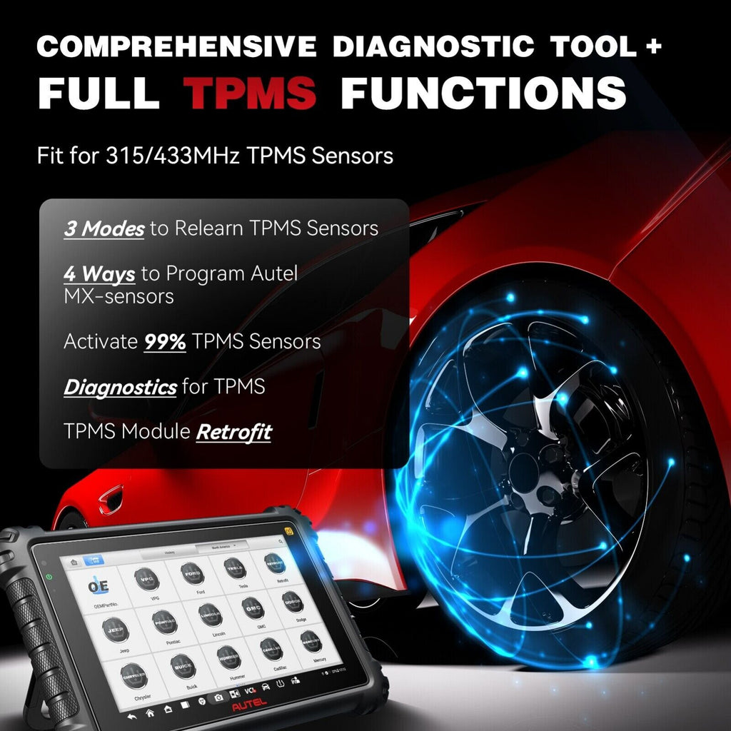 Autel MaxiSys MS906 Pro-TS Car Diagnostic Scan Tool, Complete TPMS