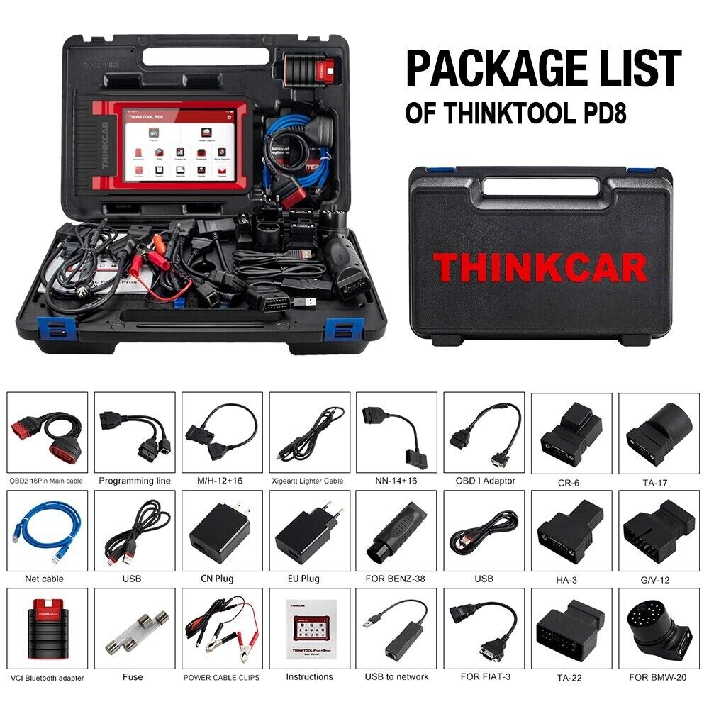 THINKCAR Thinktool PD8 OBD2 Scanner Professional 34Reset Service Diagnostic Tool - Auto Lines Australia