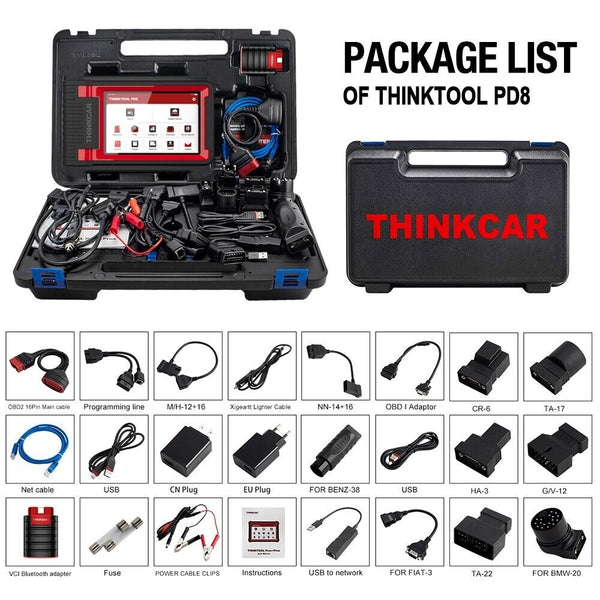 THINKCAR Thinktool PD8 OBD2 Scanner Professional 34Reset Service Diagnostic Tool - Auto Lines Australia