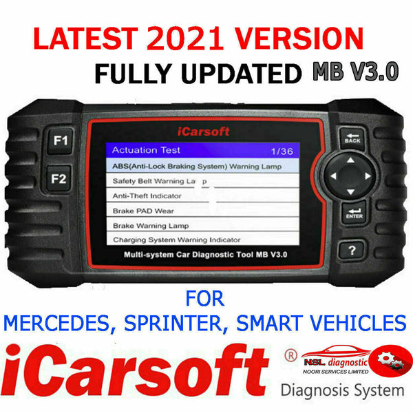iCarsoft MB V3.0 For Mercedes-Benz/Sprinter/Smart Multi Systen OBD2 Diagnostic Scan Tool