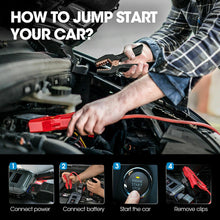 Load image into Gallery viewer, Portable Emergency Car Jump Starter Kit 12V 2000A Peak 20800mAh Battery Charger