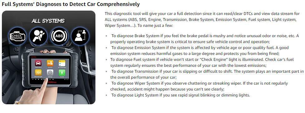 Special Order - Autel MaxiCOM MK808 OBD2 All System ECU Fault Code Reader Reset Diagnostic Scan Tool Key IMMO Coding MX808 DPF SRS ABS SRS SAS EPB BMS - AU VERSION