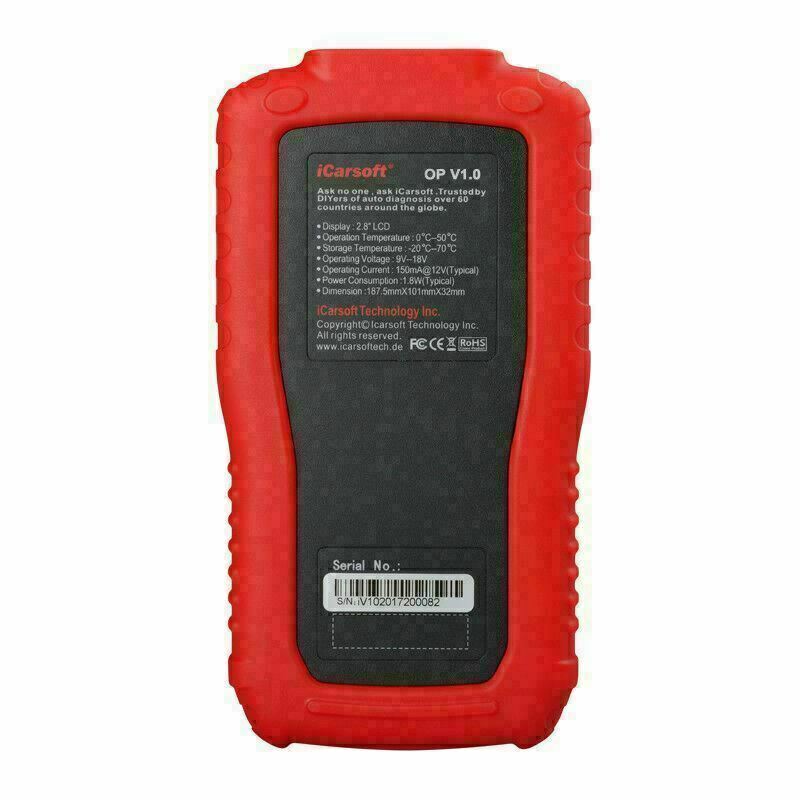 iCarsoft OP V1.0 MULTI SYSTEM DIAGNOSTIC CODE SCANNER TOOL FOR OPEL VAUXHALL SS