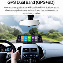 Load image into Gallery viewer, HUD Navigation 10&#39; DashCam 4G WIFI GPS Tracking System ADAS Car DVR Mirror