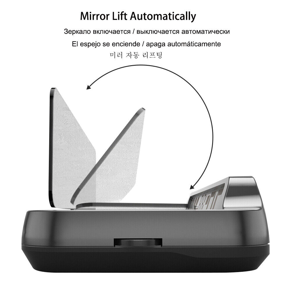 Update Auto-Lift Mirror HUD MX30 Pro Large & Clear Font RPM Speed Projector 2023