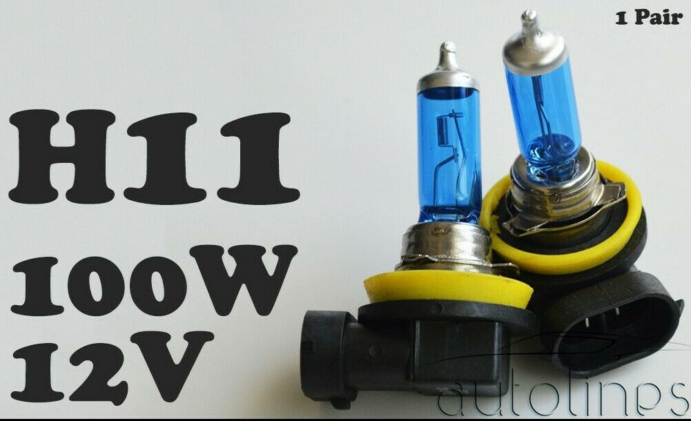 H11 12V 100W Xenon White 6000k Halogen Car Headlight Lamp Globes Bulbs LED HID Secondary image