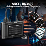 ANCEL HD3400 OBD2 Truck Scanner Full System Diagnostic Engine Analyzer DPF Tool