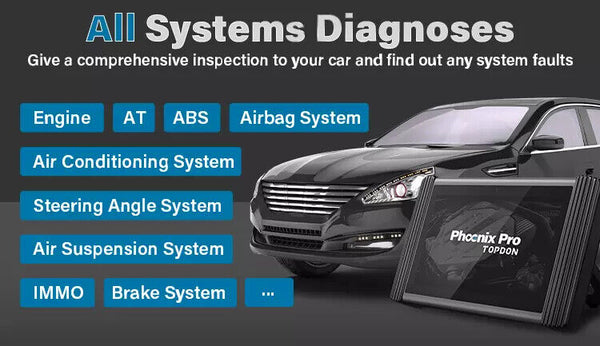 Topdon phoenix pro2 years free update obd2ecu programming system diagnostic tool - Auto Lines Australia
