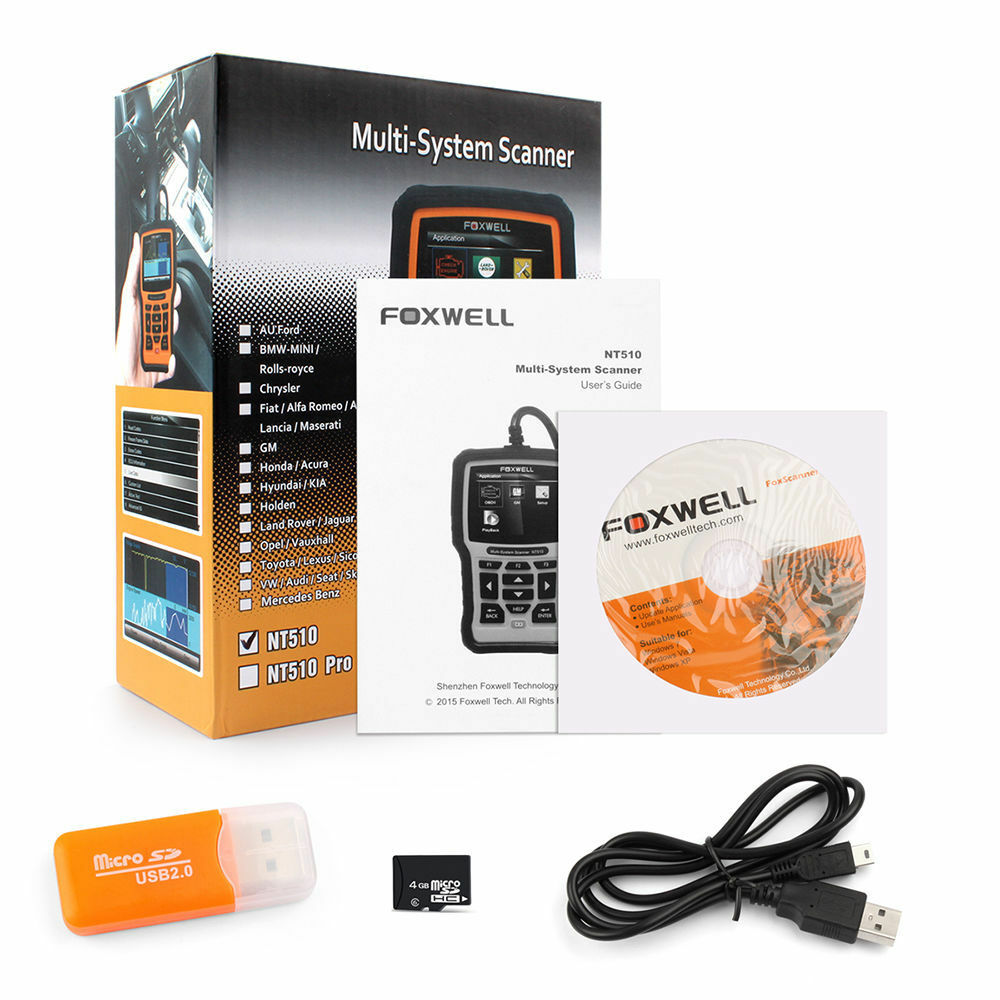 FOXWELL NT510 OBD2 Fault Code Reader Reset Diagnostic  Scan Tool Fits ISUZU - Auto Lines Australia