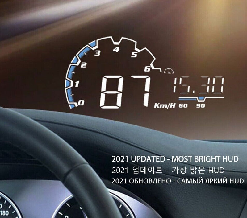 VH300 Car HUD 5.5' Head Up Display OBD EUOBD Windshield Speedometer Projector - Auto Lines Australia