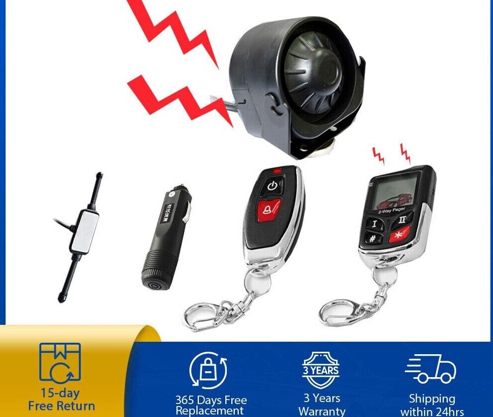 Vjoycar NEW DIYV2 Wireless Siren Two-way Car Alarm System Anti-Theft - Auto Lines Australia Main image