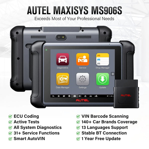 Autel Scanner Maxisys MS906S Automotive Diagnostic Scan Tool with ECU Coding