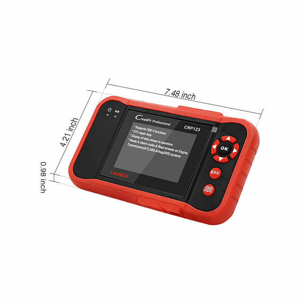 LAUNCH OBD2 Scanner CRP123 ABS SRS Engine Transmission Car Diagnostic Scan Tool