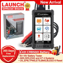 Load image into Gallery viewer, LAUNCH X431 CRB5001 OBD2 Scanner 12V Car Battery Tester Auto Diagnostic Tools - Auto Lines Australia