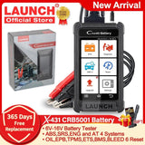 LAUNCH X431 CRB5001 OBD2 Scanner 12V Car Battery Tester Auto Diagnostic Tools
