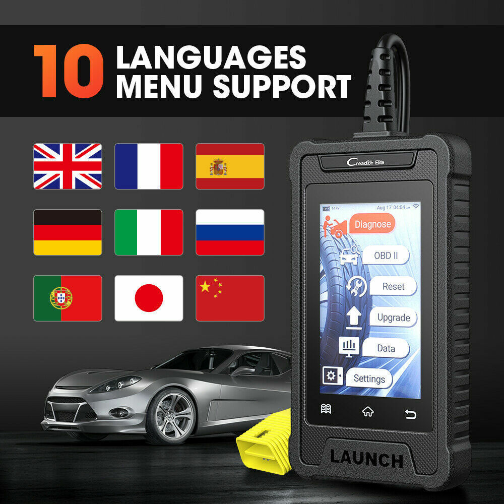 LAUNCH CRE305 OBD2 Scanner Code Reader Diagnostic Tool ABS SRS BMS EPB SAS Reset