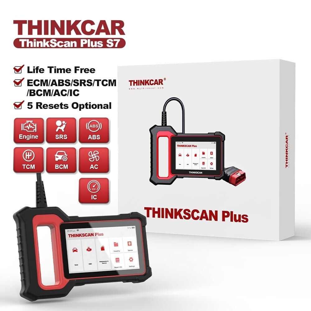THINKCAR Thinkscan Plus S7 OBD2 Scanner 7System Code Reader Scan Diagnostic Tool