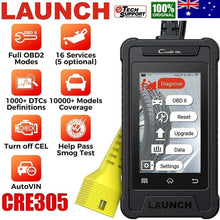 Load image into Gallery viewer, LAUNCH CRE305 OBD2 Scanner Code Reader Diagnostic Tool ABS SRS BMS EPB SAS Reset