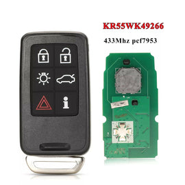 Fits VOLVO 433Mhz KR55WK49266 Complete Transponder Remote Key