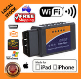 ELM327 OBDII OBD2 WiFi Car Diagnostic Wireless Scanner Tool iOS iPhone iPad iPod