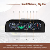 S90 Car Inclinometer 4x4 GPS Speed HUD MPH KMH Slope Meter Off-road Compass