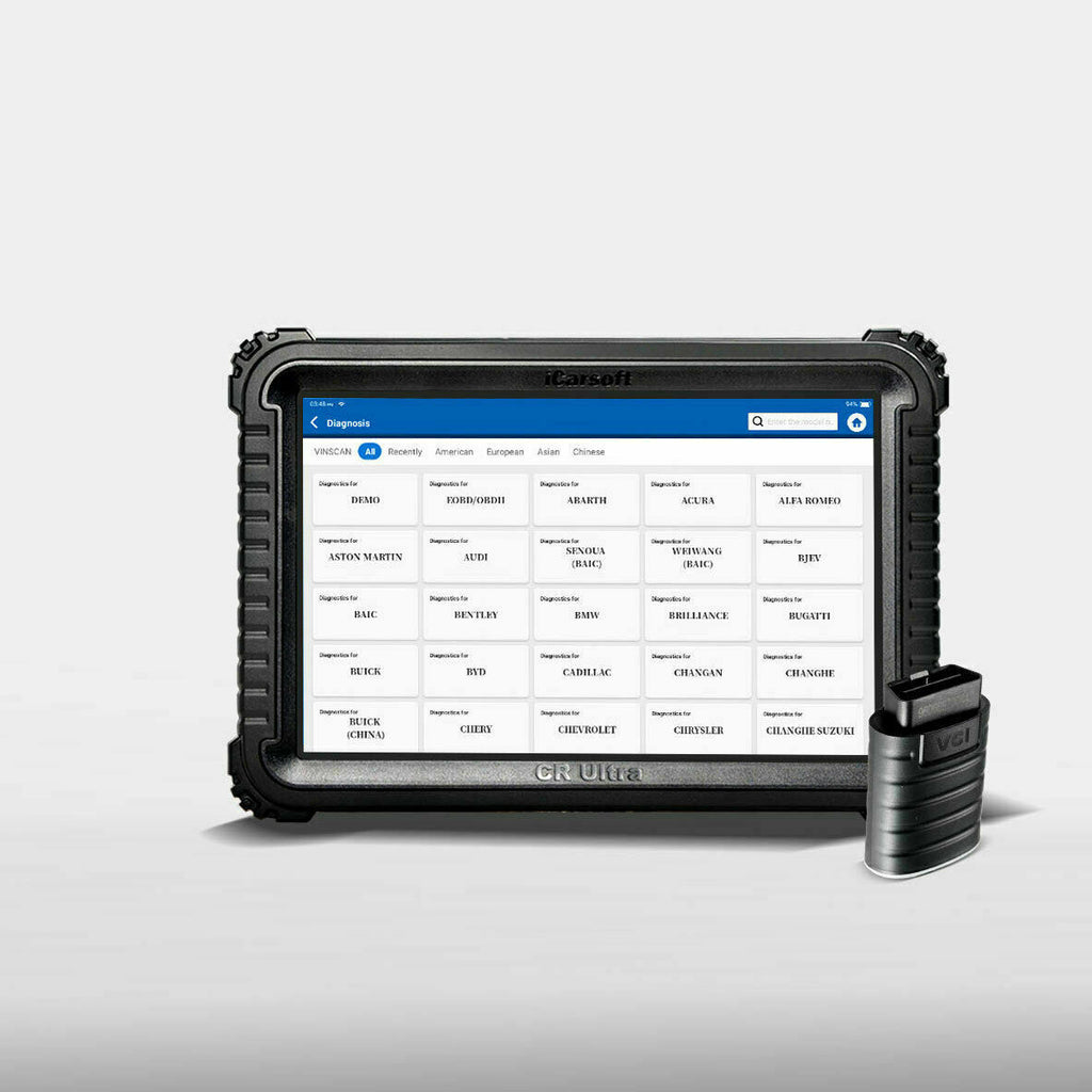  iCarsoft CR Max BT Bluetooth - Professional Multibrand  Automotive Diagnostic Scanner - Read/Erase Faults Codes - Reset Oil Service  - Coding & Programming : Automotive
