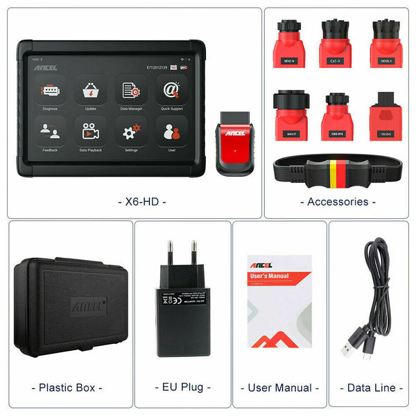 Heavy Duty Truck Diagnostic Tools Bluetooth Scanner All System DPF ECU Oil Reset