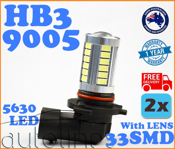 HB3 9005 33SMD LED 6000K Headlight Super White Fog Lamp Globe Bulb Xenon HID