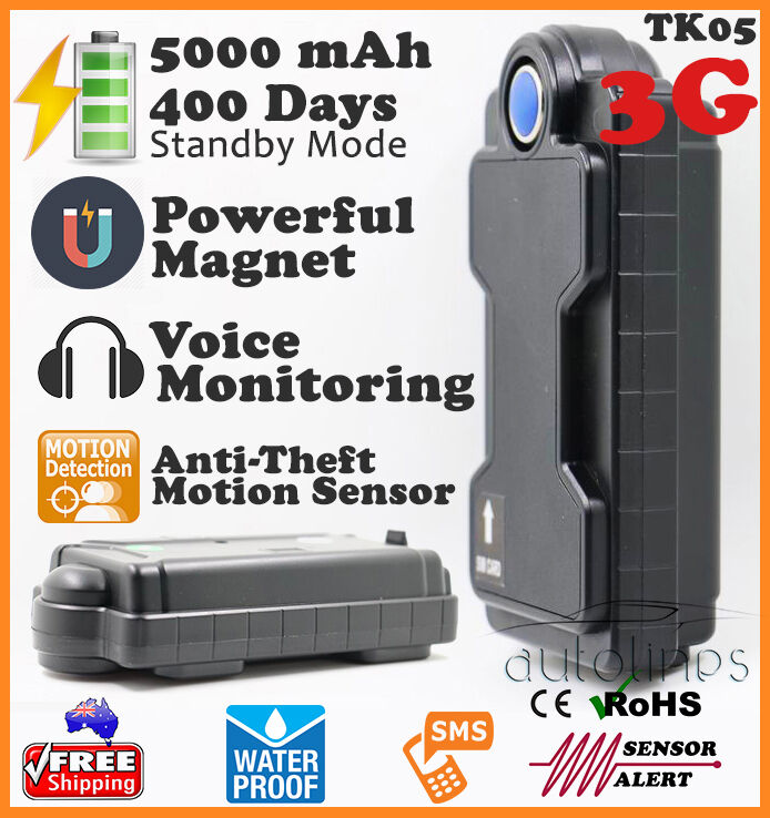 3G Waterproof Magnetic Portable GPS TRACKER 5000mAh Realtime Theft Car Vehicle