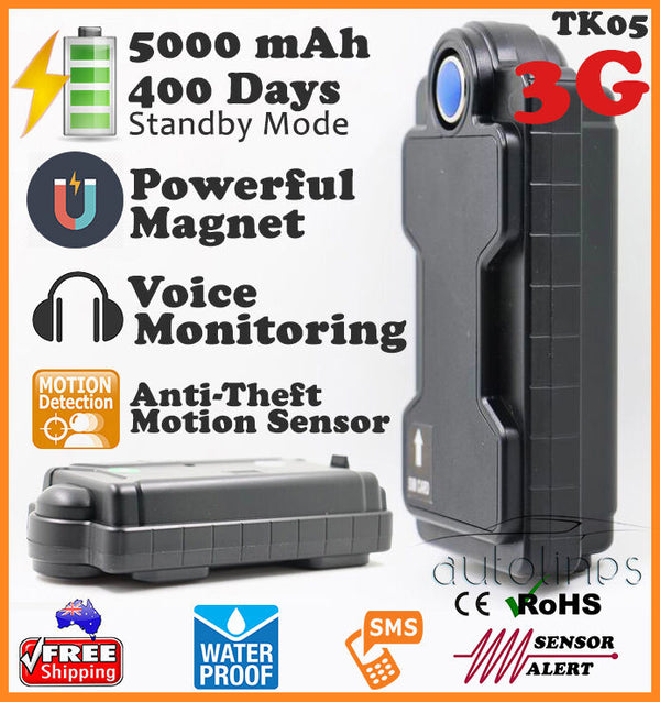 3G Waterproof Magnetic Portable GPS TRACKER 5000mAh Realtime Theft Car Vehicle
