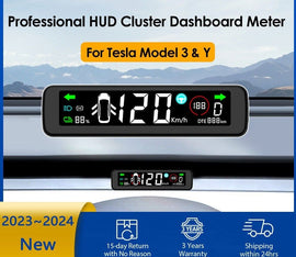Latest 3.9inch Auto HUD Display For Tesla Model 3 Y Speedometer
