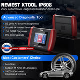 InPlus IP608 OBD2 Car Automotive Scanner Tool Full System Scan DPF Injector Oil