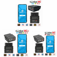 Load image into Gallery viewer, Vgate vLinker MC+ ELM327 OBD 2 OBD2 Scanner WIFI for BimmerCode FORScan Bluetoot