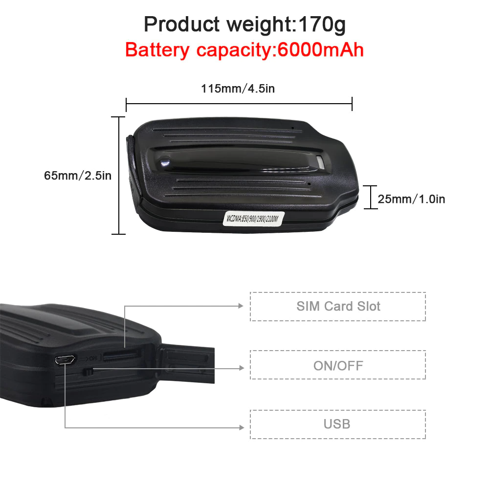 5G/4G LTE Magnetic GPS TRACKER 6000mAh Waterproof Car Truck Fleet Voice Monitor - Auto Lines Australia