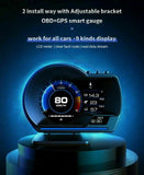 Vjoycar V60 Newest Head Up Display Auto Display OBD2+GPS Smart Car HUD Gauge