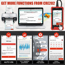Load image into Gallery viewer, CRE200 OBD2 Car Diagnostic Tool OBD Engine ABS SRS Airbag Read Clear Error Code - Auto Lines Australia