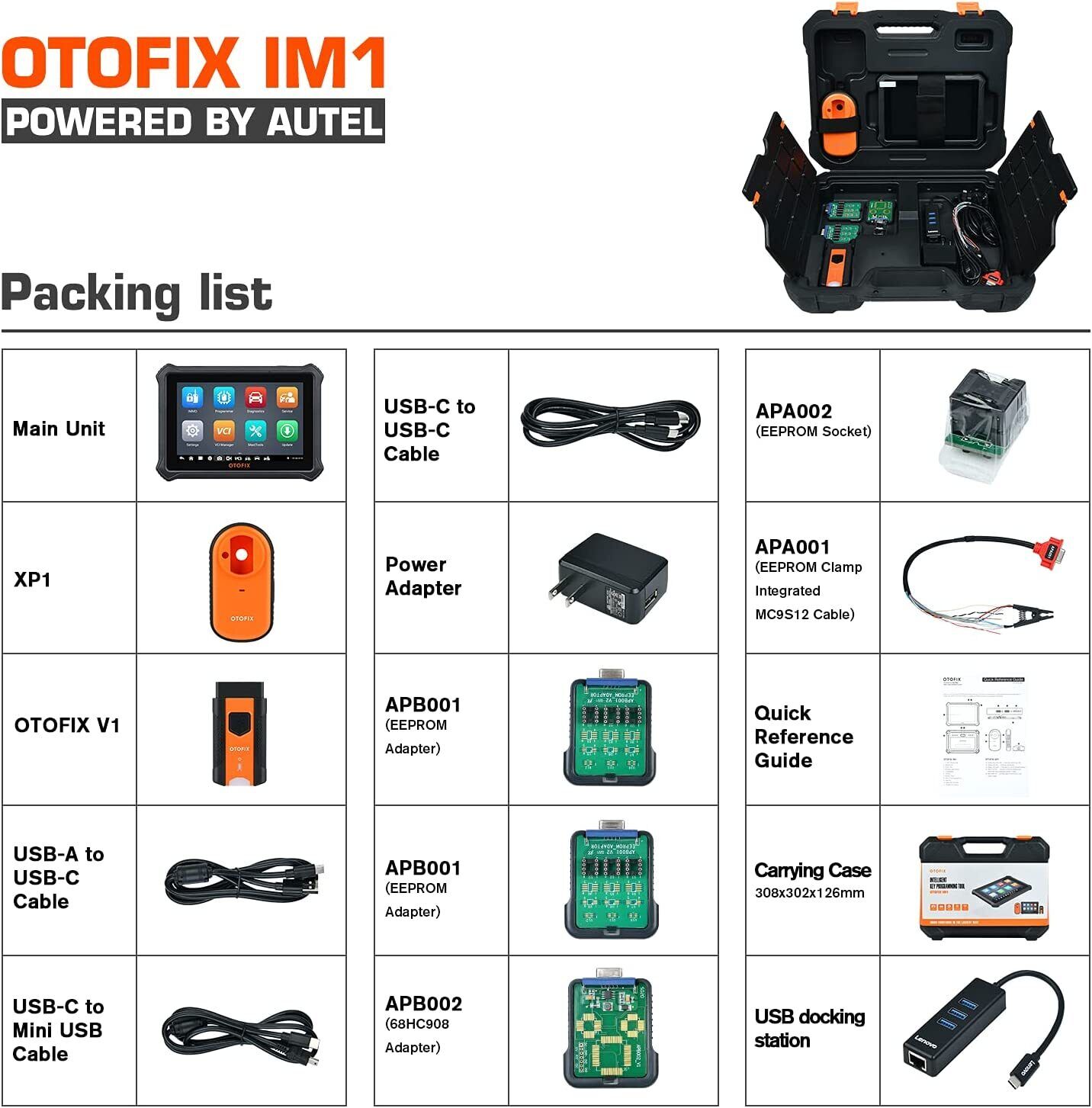 OTOFIX IM1 Car Tool Upgrade of MaxiIM IM508 Diagnostic Scan Tool XP1 Secondary image