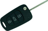 Fits HYUNDAI i30 i20 Elantra 3 Button 433MHz ID46 Chip Remote Complete Flip Key