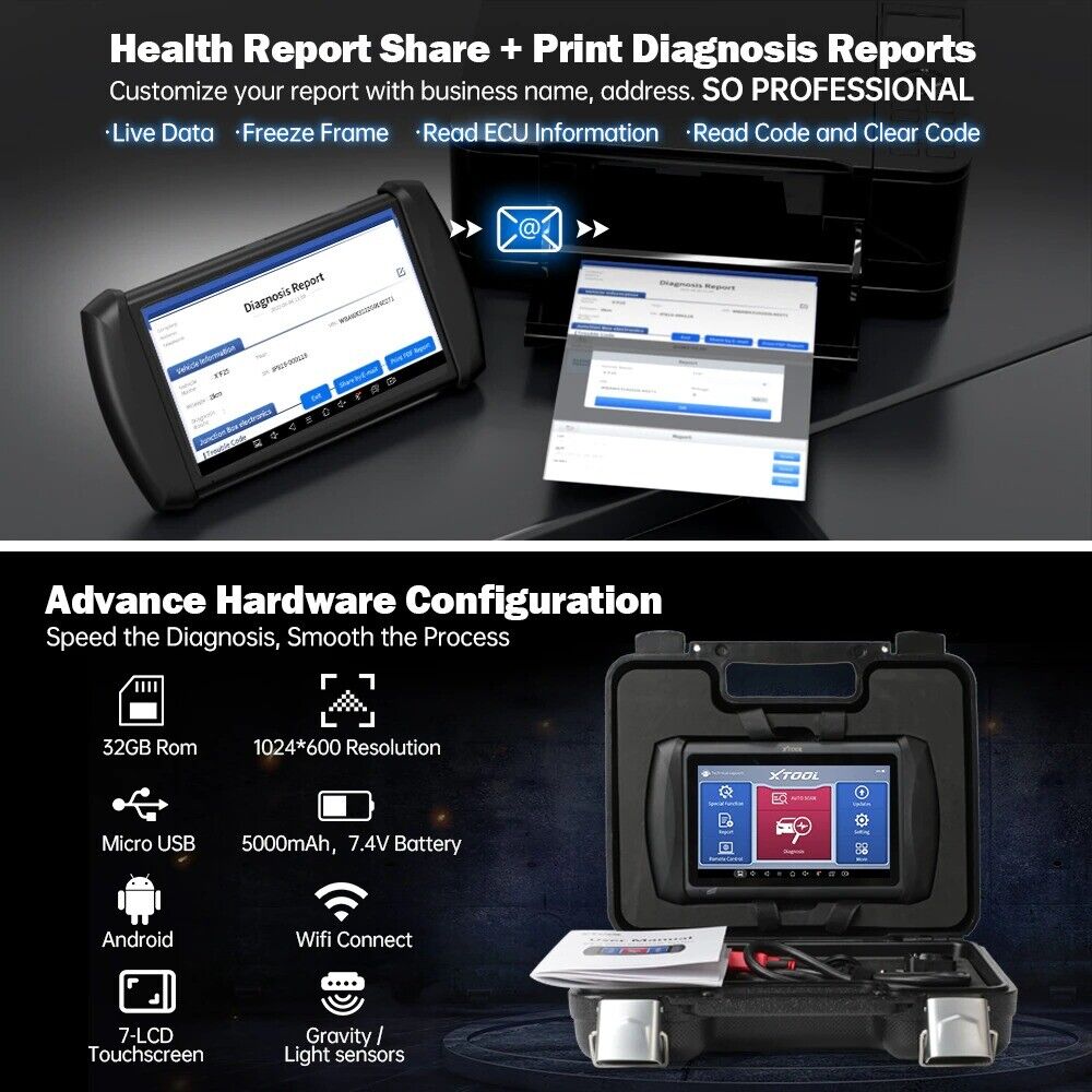 XTOOL IP819 Automotive Diagnostic Scan Tools ECU Coding 30+ Services Bi-Directional Controls Full Diagnostics Auto Key Secondary image
