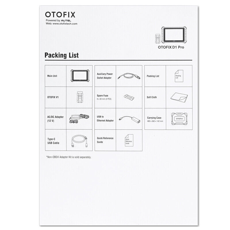 OTOFIX D1 PRO OE-level Car Diagnosis Control Scanner For Automotive Workshop - Auto Lines Australia