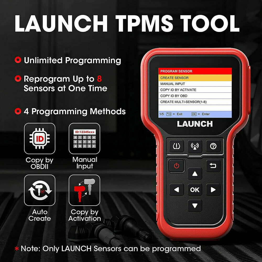 LAUNCH CRT5011X TPMS OBD2  Relearn Reset Tire Sensor Programming Diagnostic Tool - Auto Lines Australia