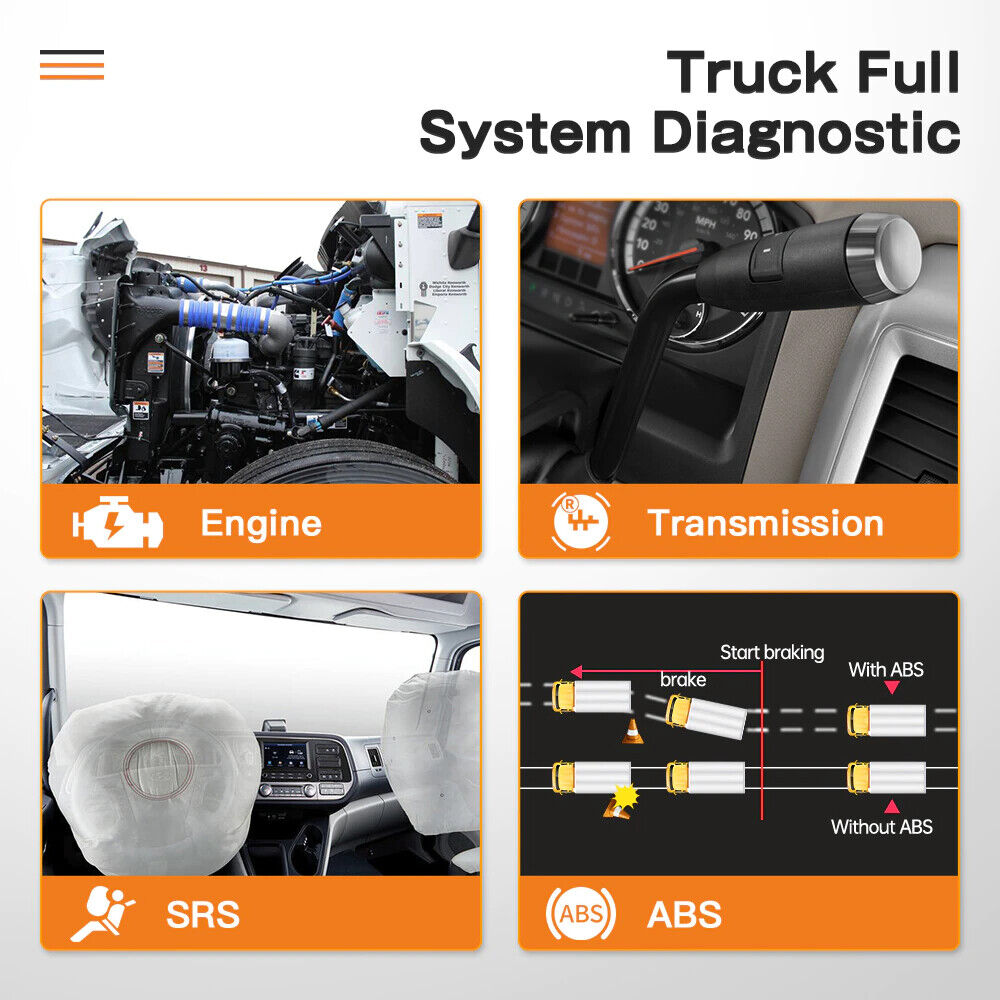 ANCEL HD3200 All System Car Diagnostic Tool Engine DPF Oil Print Report Heavy