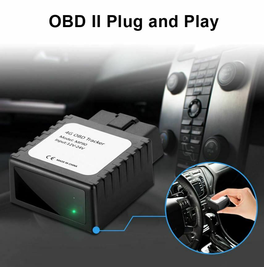 4G OBD2 GPS Mini Tracker Live Realtime Vehicle Car Spy OBDII Tracking Device Secondary image