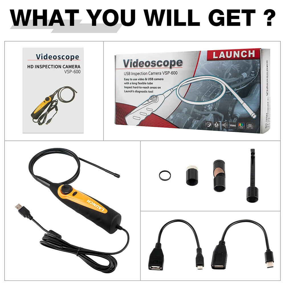 LAUNCH X431 Videoscope HD Inspection Camera VSP600 for Viewing & Capturing Video