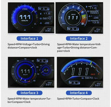 Load image into Gallery viewer, Vjoycar V60 Newest Head Up Display Auto Display OBD2+GPS Smart Car HUD Gauge...