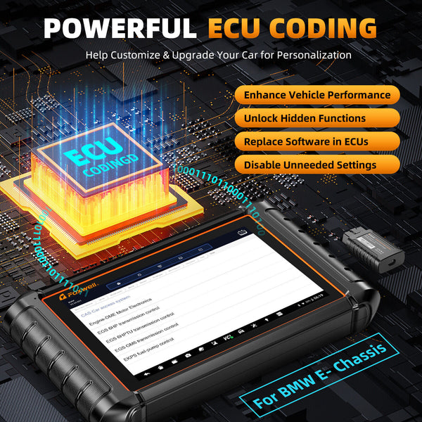 FOXWELL NT909 OBD2 Automotive Scanner OE-Level Full Diagnosis Active Test