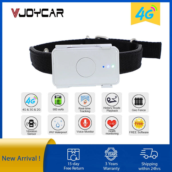 New Global 4G LTE Personal Use GPS Locator Pet Dog GPS Tracker Voice Monitor SOS
