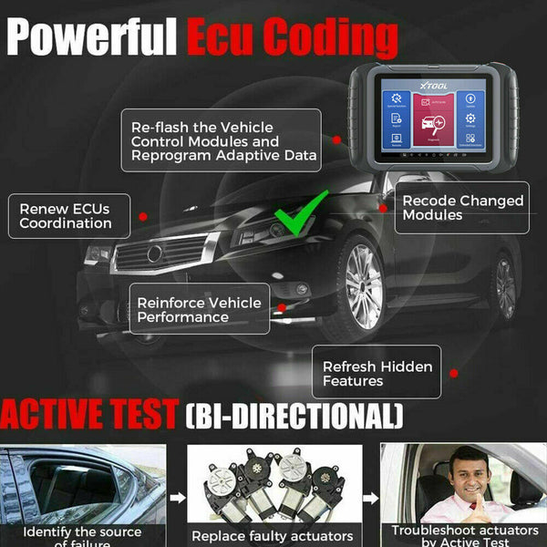 XTOOL D8 Auto OBD2 All System Diagnostic Scanner- Auto Lines Australia